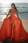 orange-long-prom-dresses-with-rhinestones-high-neck