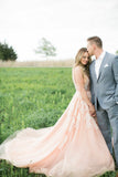 pearls-lace-blush-wedding-dresses-with-plunging-v-neck-2