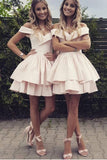 pink-satin-homecoming-dress-short-tiered-skirt-vestido-de-formatura-1
