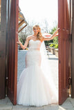 pleated-sweetheart-mermaid-wedding-dress-with-tulle-skirt