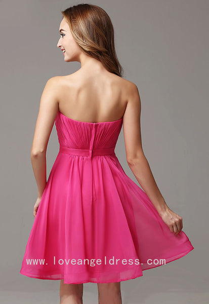 pleated-sweetheart-simple-fuchsia-homecoming-gown-short-1