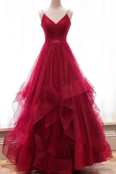 pleated-v-neckline-tulle-prom-dress-with-horsehair-layered-skirt-1