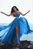 plunging-sweetheart-blue-chiffon-prom-dress-with-beaded-sash