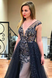 plunging-v-neck-beaded-rhinestones-prom-dresses-with-tulle-skirt-2