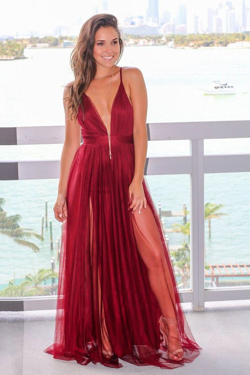 plunging-v-neck-boutique-wine-tulle-maix-long-dress-prom