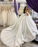 princess-floral-lace-ball-gown-wedding-dress-off-the-shoulder-1