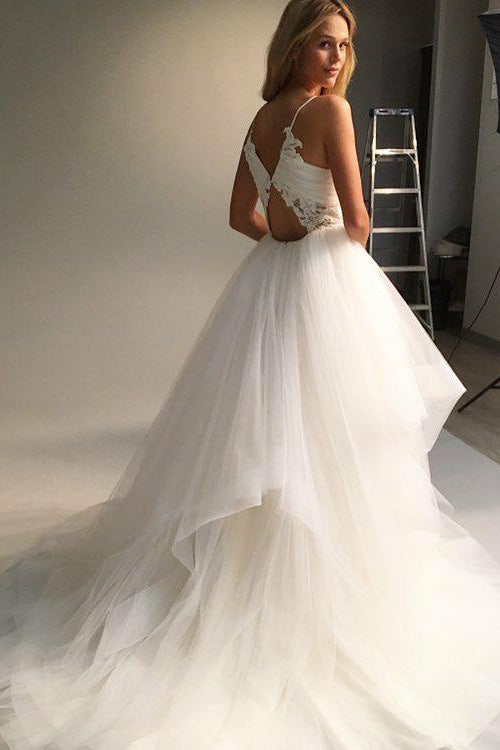 princess-ivory-ball-gown-with-spaghetti-straps-bride-dresses