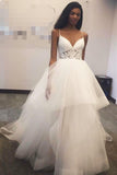 princess-ivory-ball-gown-with-spaghetti-straps-bride-dresses