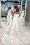 princess-lace-tulle-wedding-dresses-with-organza-belt