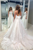 princess-lace-tulle-wedding-dresses-with-organza-belt