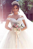 princess-off-the-shoulder-lace-wedding-gown-with-tulle-skirt