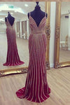 radial-beading-evening-party-dress-with-plunging-neckline