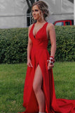 red-maxi-long-dresses-for-prom-party-with-slit-side