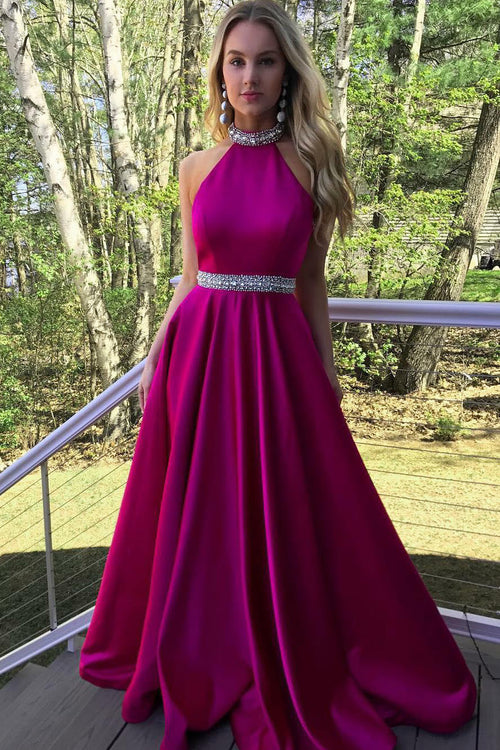rhinestones-a-line-fuchisa-satin-long-prom-party-dresses