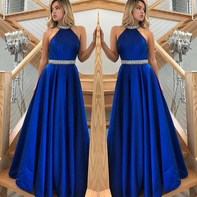 rhinestones-a-line-royalblue-satin-long-prom-dresses