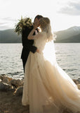 romantic-champagne-wedding-dress-with-lace-long-sleeves-3