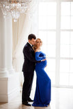 royal-blue-maternity-photoshoot-dress-long-pregnancy-dresses-with-sleeves-2
