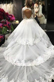 royal-court-princess-ball-gown-wedding-dress-with-long-lace-sleeves-1