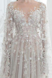 royal-flower-lace-wedding-gown-wtih-bead-long-sleeves-1