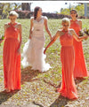 ruching-orange-chiffon-bridesmaid-dresses-with-halter-neckline-2