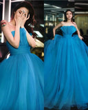 ruffled-strapless-blue-prom-dresses-tulle-skirt-1