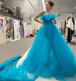 ruffled-strapless-blue-prom-dresses-tulle-skirt-2