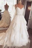 ruffles-organza-wedding-dress-with-jewelry-belt-and-back