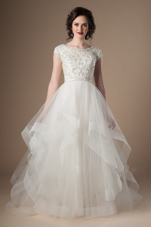 ruffles-tulle-ivory-wedding-dress-with-crystals-cap-sleeves
