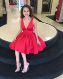 satin-a-line-red-homecoming-dresses-with-illusion-inset-v-neckline-1