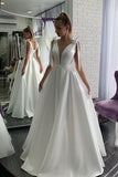 satin-floor-length-wedding-dress-with-bow-straps
