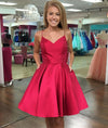 satin-french-fuchsia-homecoming-dress-short-bow-ribbon-back-1