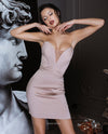 Satin Fuchsia Cocktail Dresses with Sweetheart Neckline
