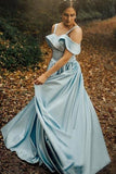 satin-light-blue-prom-gowns-with-folded-neckline-1