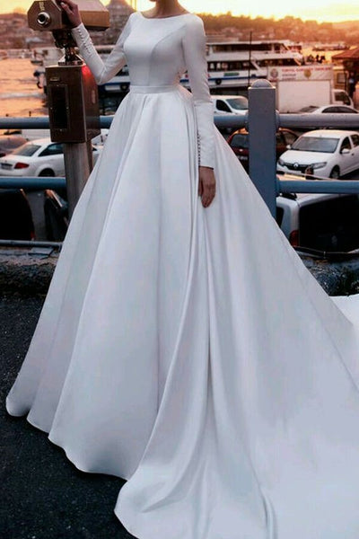 satin-royal-inspired-cathedral-train-wedding-gowns-long-sleeves-1