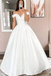 satin-simple-wedding-dress-with-off-the-shoulder-neckline