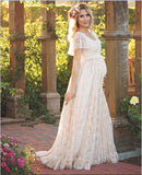 scoop-neck-lace-pregnant-women-dress-with-short-sleeves