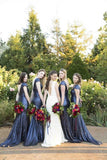 scoop-neck-short-sleeves-blue-sequin-bridesmaid-dress-style-1