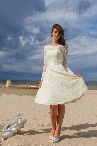 seaside-short-lace-wedding-dress-with-sleeves-vestido-corto-de-novia