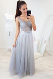 see-through-beaded-light-gray-prom-gowns-with-bow-belt