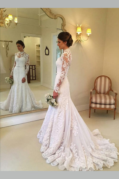 see-through-lace-long-sleeves-wedding-gown-with-high-neck
