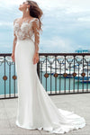 semi-sheer-lace-wedding-gown-with-long-sleeves
