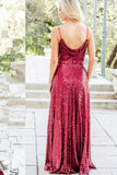 sequin-burgundy-bridesmaid-gown-floor-length-1