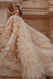 sequin-sweetheart-champagne-wedding-gown-ruffled-skirt-1