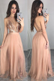 sexy-plunging-v-neck-sequin-blush-prom-gown