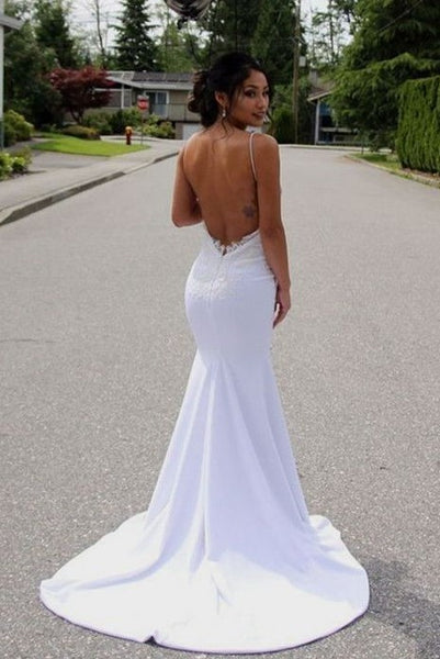 sexy-white-mermaid-style-wedding-dresses-with-spaghetti-straps-1