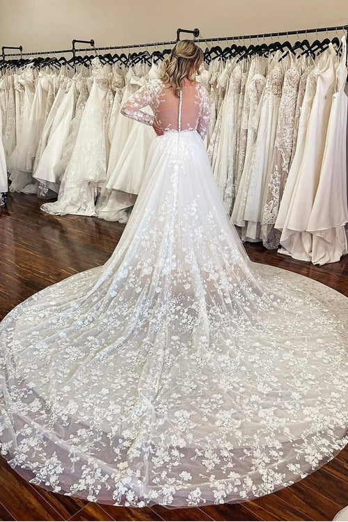 sheer-long-sleeves-wedding-gown-with-full-lace-train