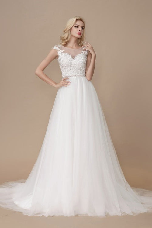 sheer-neckline-lace-wedding-gown-with-lace-bodice-1