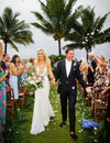 Sheer Plunging V-neck Lace Mermaid Bridal Gown