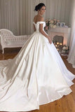 simple-satin-bridal-gowns-long-train-with-off-the-shoulder-1