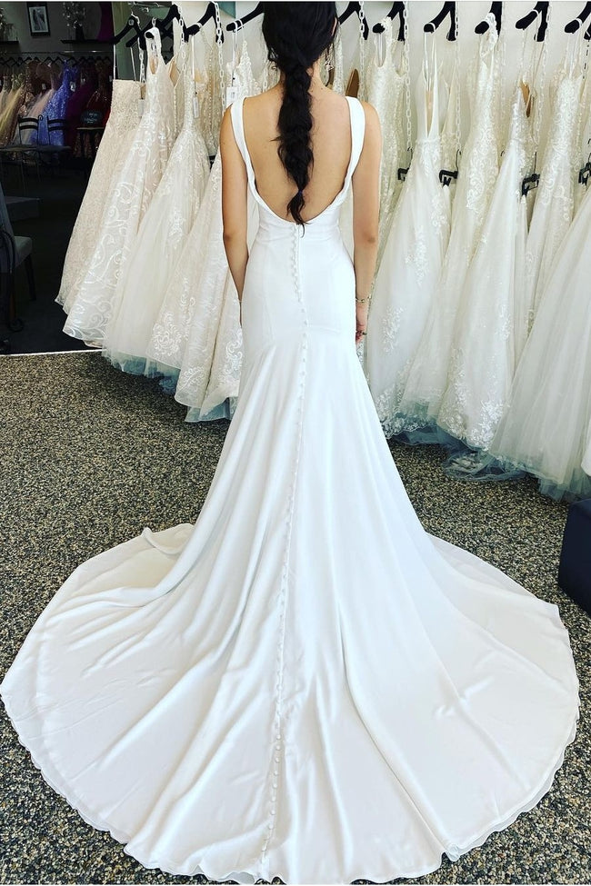 simple-v-neck-bride-dresses-with-long-train-1